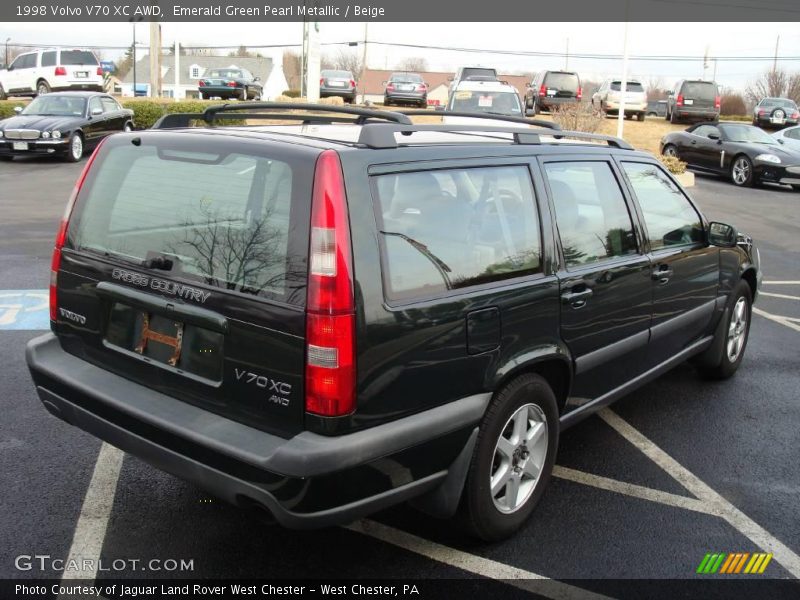 Emerald Green Pearl Metallic / Beige 1998 Volvo V70 XC AWD