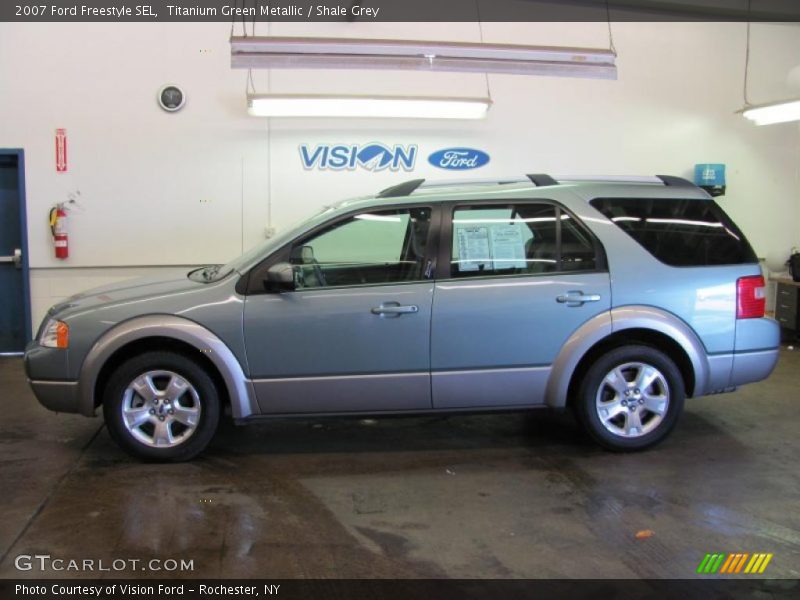 Titanium Green Metallic / Shale Grey 2007 Ford Freestyle SEL