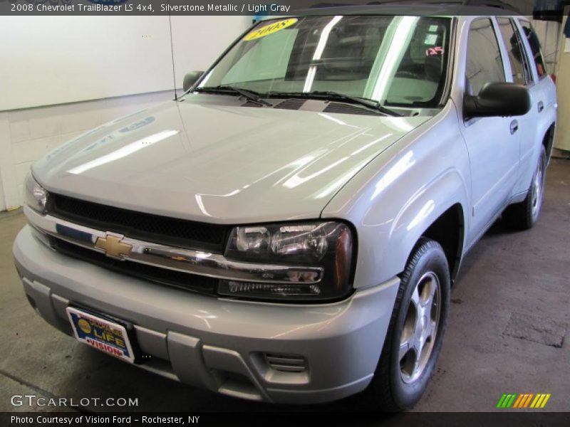 Silverstone Metallic / Light Gray 2008 Chevrolet TrailBlazer LS 4x4