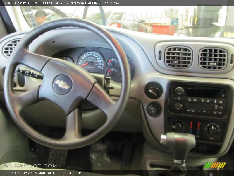 Silverstone Metallic / Light Gray 2008 Chevrolet TrailBlazer LS 4x4