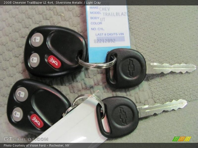 Silverstone Metallic / Light Gray 2008 Chevrolet TrailBlazer LS 4x4