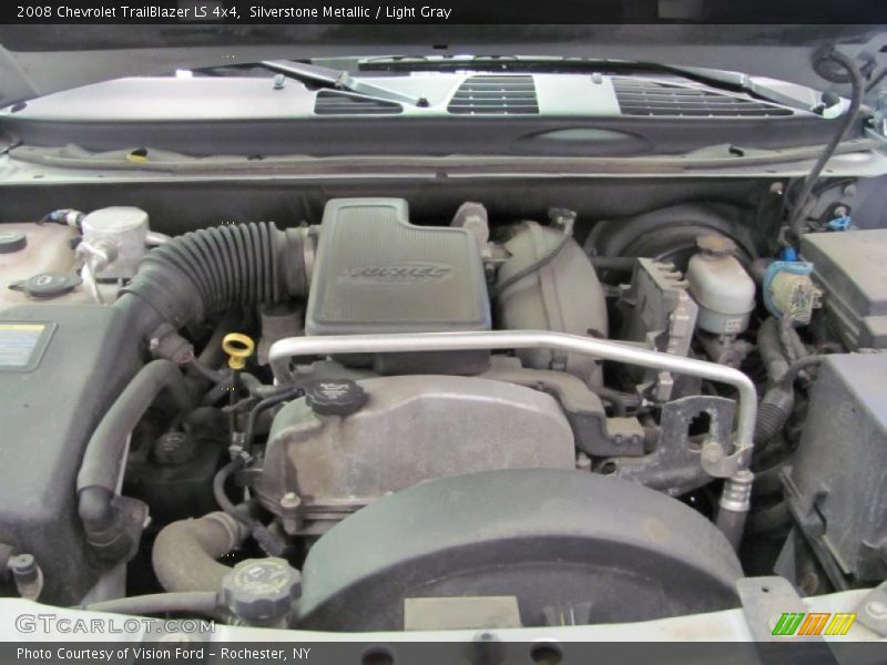 Silverstone Metallic / Light Gray 2008 Chevrolet TrailBlazer LS 4x4
