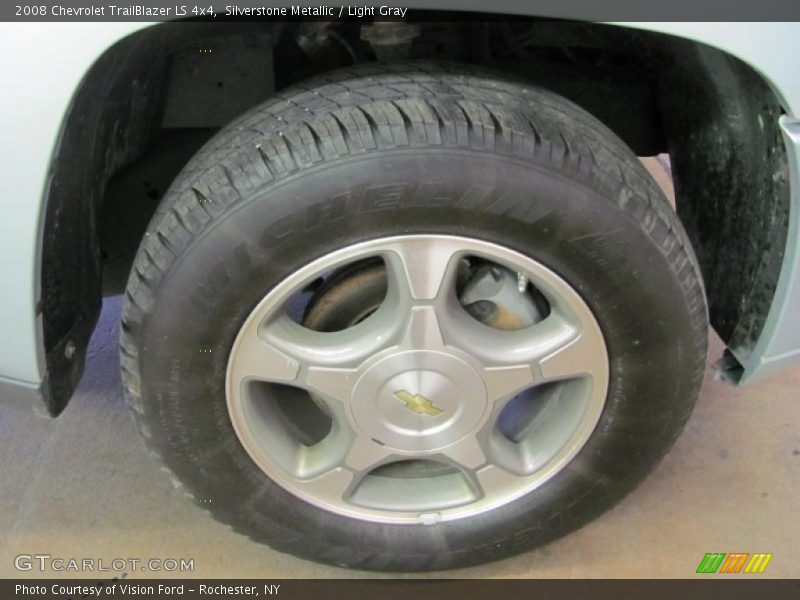 Silverstone Metallic / Light Gray 2008 Chevrolet TrailBlazer LS 4x4