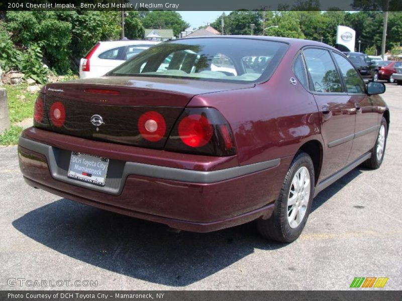 Berry Red Metallic / Medium Gray 2004 Chevrolet Impala