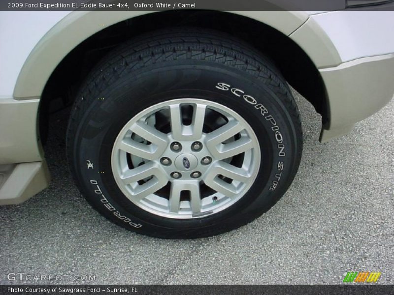 Oxford White / Camel 2009 Ford Expedition EL Eddie Bauer 4x4