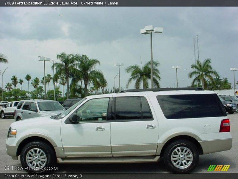 Oxford White / Camel 2009 Ford Expedition EL Eddie Bauer 4x4