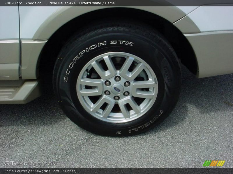 Oxford White / Camel 2009 Ford Expedition EL Eddie Bauer 4x4