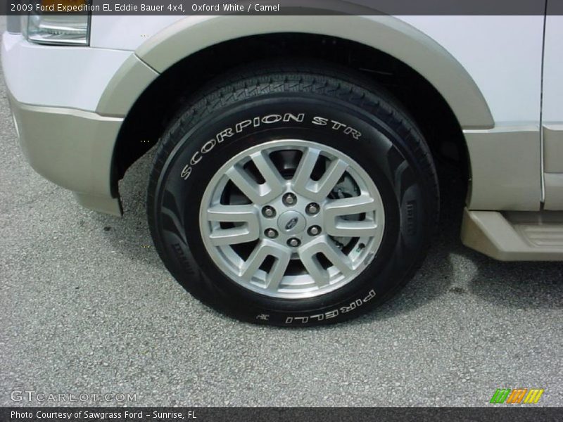 Oxford White / Camel 2009 Ford Expedition EL Eddie Bauer 4x4