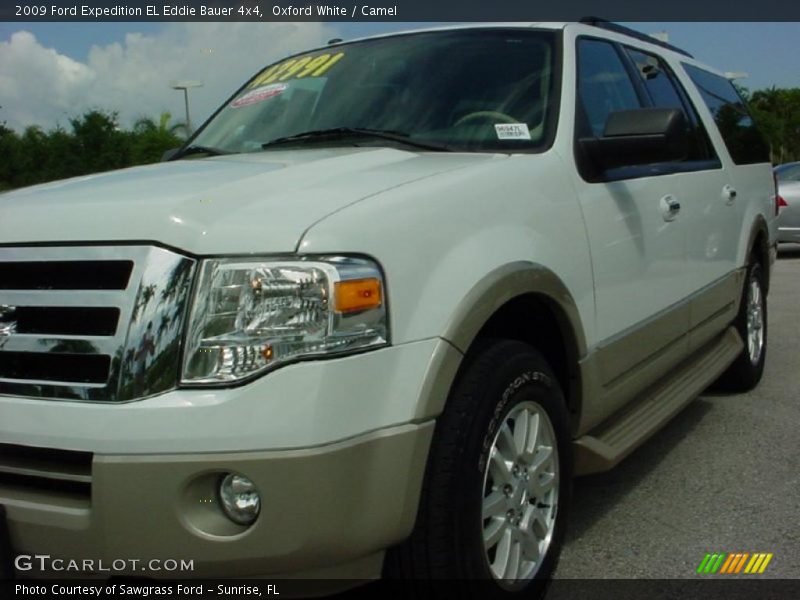 Oxford White / Camel 2009 Ford Expedition EL Eddie Bauer 4x4