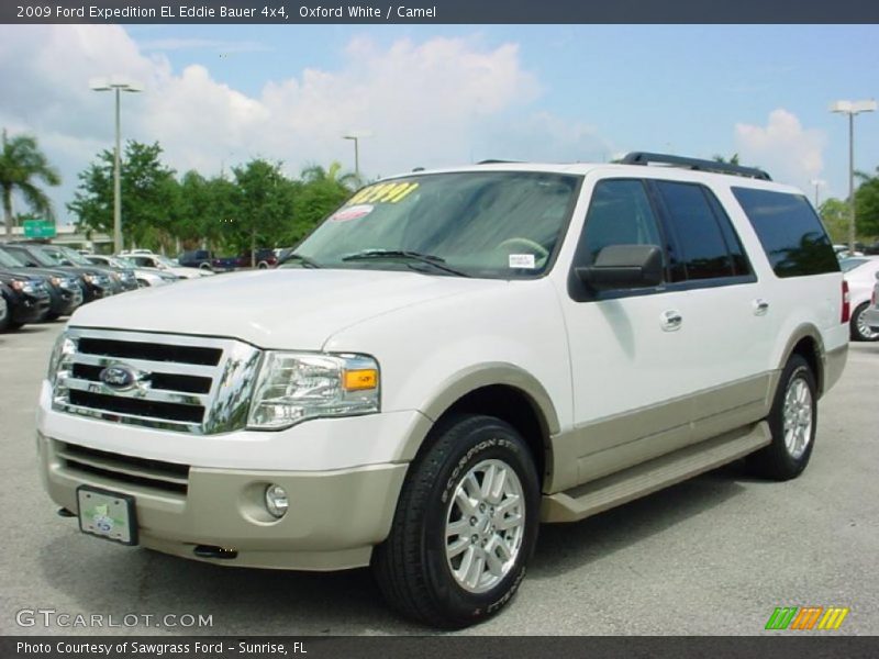 Oxford White / Camel 2009 Ford Expedition EL Eddie Bauer 4x4