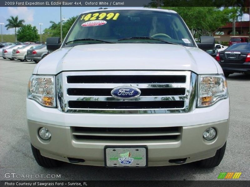 Oxford White / Camel 2009 Ford Expedition EL Eddie Bauer 4x4