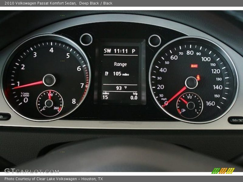 Deep Black / Black 2010 Volkswagen Passat Komfort Sedan