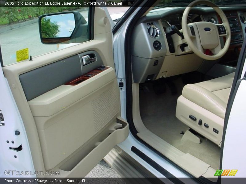 Oxford White / Camel 2009 Ford Expedition EL Eddie Bauer 4x4