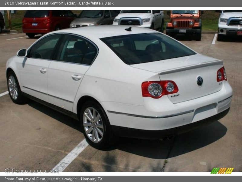 Candy White / Black 2010 Volkswagen Passat Komfort Sedan