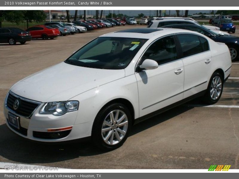 Candy White / Black 2010 Volkswagen Passat Komfort Sedan
