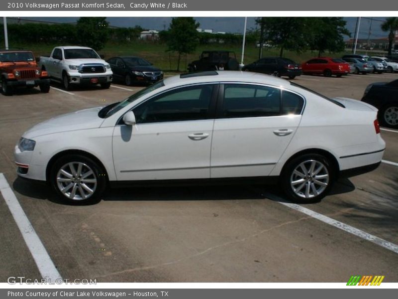 Candy White / Black 2010 Volkswagen Passat Komfort Sedan