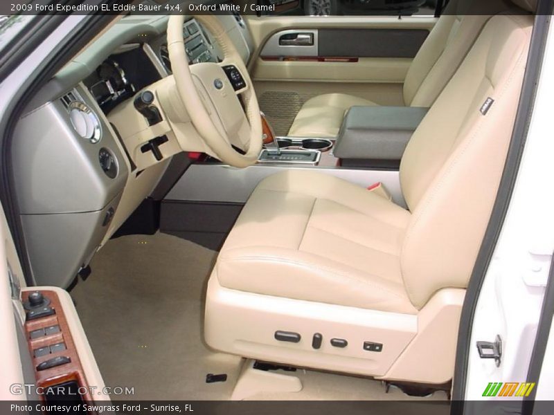 Oxford White / Camel 2009 Ford Expedition EL Eddie Bauer 4x4