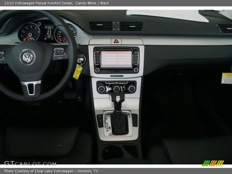 Candy White / Black 2010 Volkswagen Passat Komfort Sedan