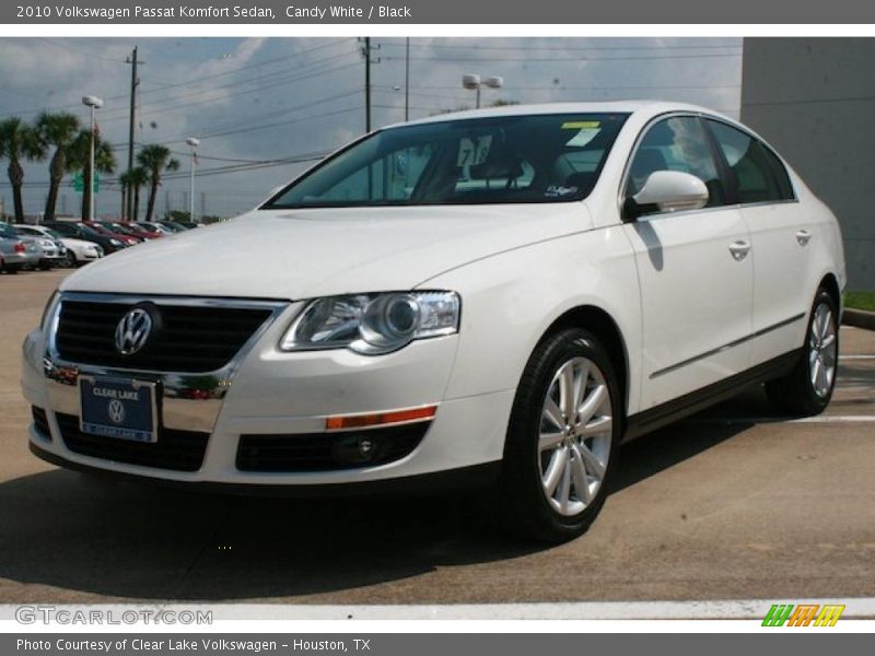 Candy White / Black 2010 Volkswagen Passat Komfort Sedan