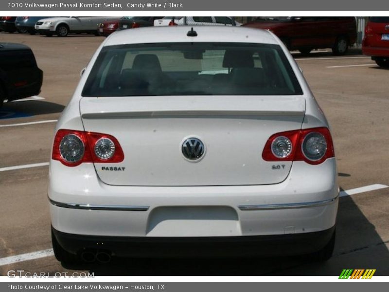 Candy White / Black 2010 Volkswagen Passat Komfort Sedan