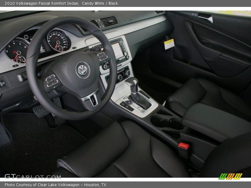 Candy White / Black 2010 Volkswagen Passat Komfort Sedan