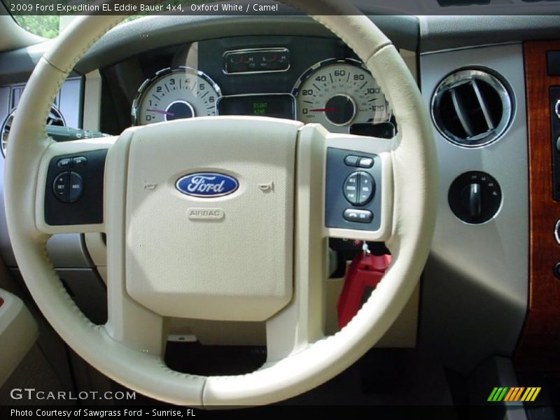 Oxford White / Camel 2009 Ford Expedition EL Eddie Bauer 4x4