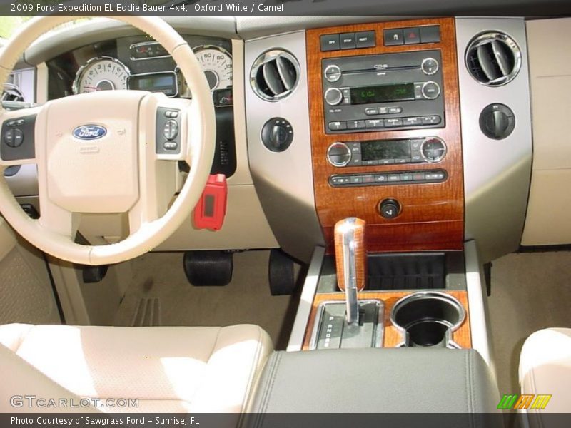Oxford White / Camel 2009 Ford Expedition EL Eddie Bauer 4x4
