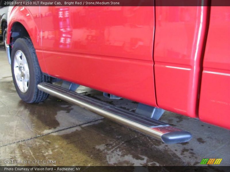 Bright Red / Stone/Medium Stone 2009 Ford F150 XLT Regular Cab