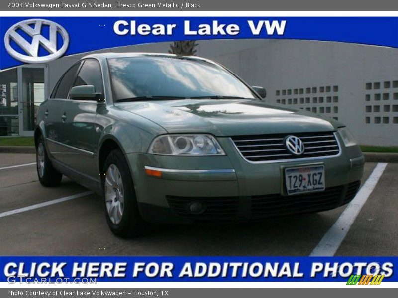 Fresco Green Metallic / Black 2003 Volkswagen Passat GLS Sedan