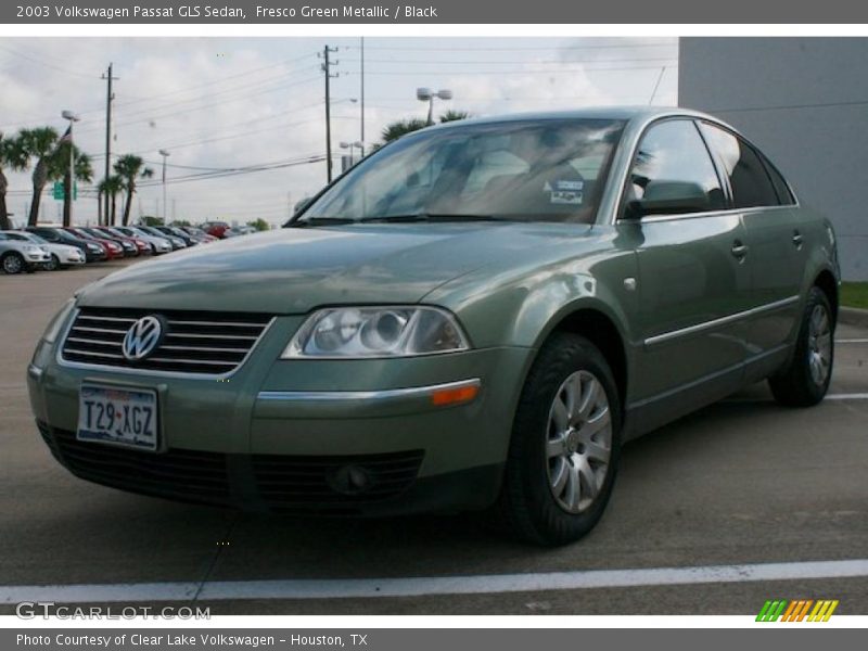 Fresco Green Metallic / Black 2003 Volkswagen Passat GLS Sedan