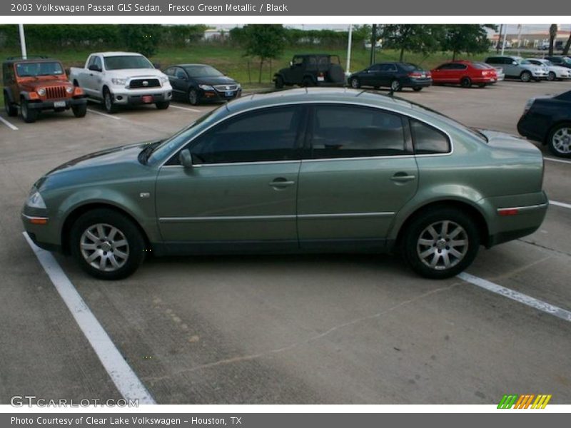 Fresco Green Metallic / Black 2003 Volkswagen Passat GLS Sedan