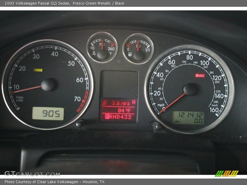 Fresco Green Metallic / Black 2003 Volkswagen Passat GLS Sedan
