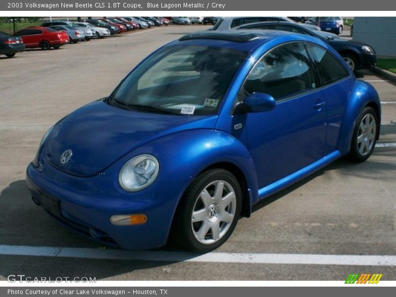 Blue Lagoon Metallic / Grey 2003 Volkswagen New Beetle GLS 1.8T Coupe