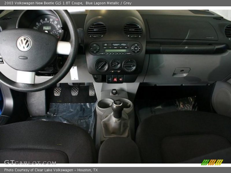 Blue Lagoon Metallic / Grey 2003 Volkswagen New Beetle GLS 1.8T Coupe