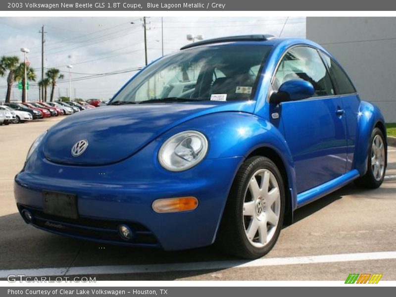 Blue Lagoon Metallic / Grey 2003 Volkswagen New Beetle GLS 1.8T Coupe