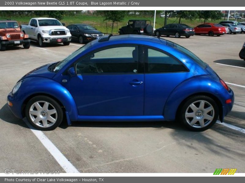 Blue Lagoon Metallic / Grey 2003 Volkswagen New Beetle GLS 1.8T Coupe