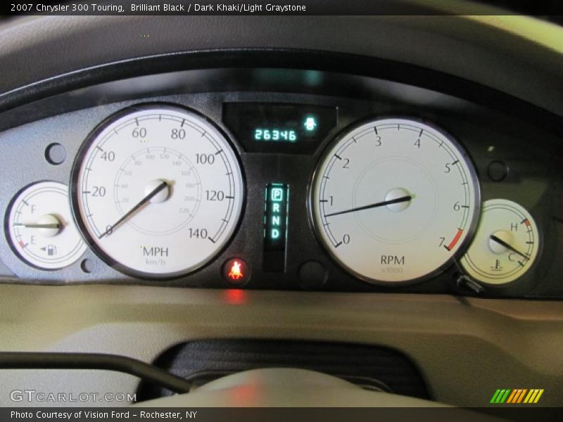 Brilliant Black / Dark Khaki/Light Graystone 2007 Chrysler 300 Touring