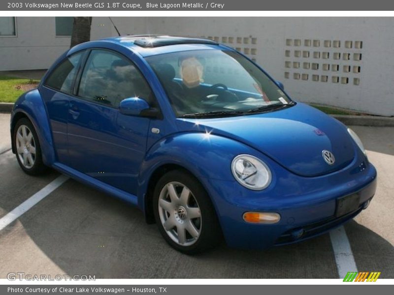 Blue Lagoon Metallic / Grey 2003 Volkswagen New Beetle GLS 1.8T Coupe