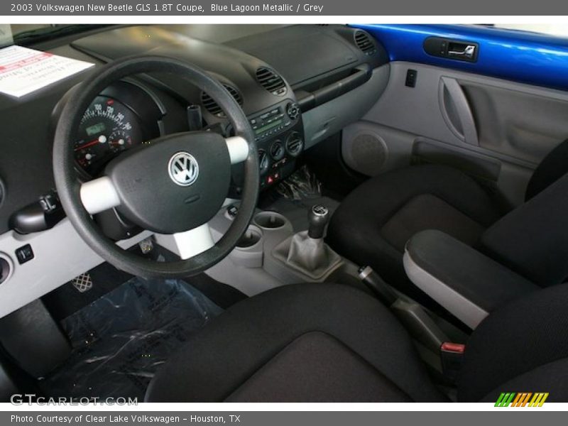 Blue Lagoon Metallic / Grey 2003 Volkswagen New Beetle GLS 1.8T Coupe