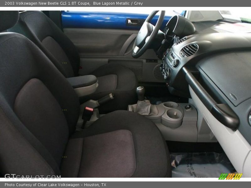 Blue Lagoon Metallic / Grey 2003 Volkswagen New Beetle GLS 1.8T Coupe