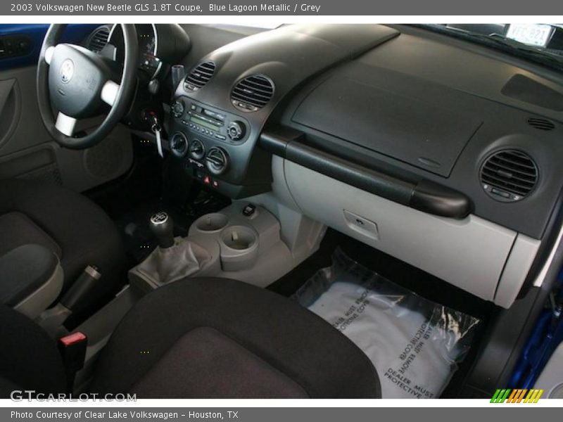 Blue Lagoon Metallic / Grey 2003 Volkswagen New Beetle GLS 1.8T Coupe