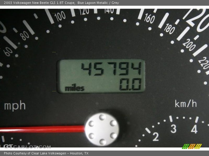 Blue Lagoon Metallic / Grey 2003 Volkswagen New Beetle GLS 1.8T Coupe