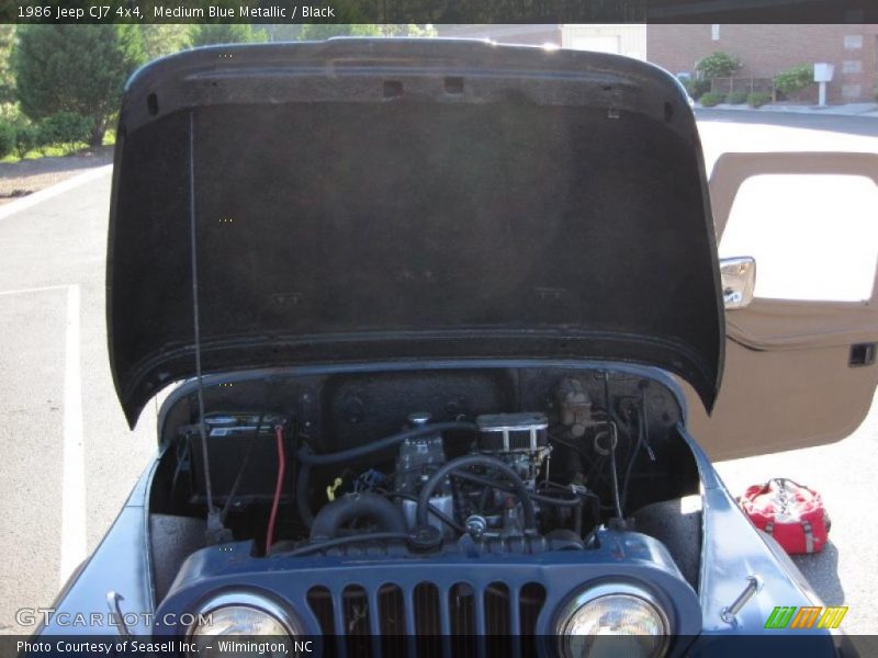 Medium Blue Metallic / Black 1986 Jeep CJ7 4x4