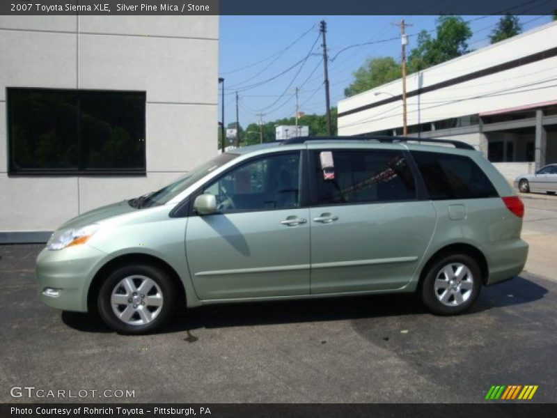 Silver Pine Mica / Stone 2007 Toyota Sienna XLE