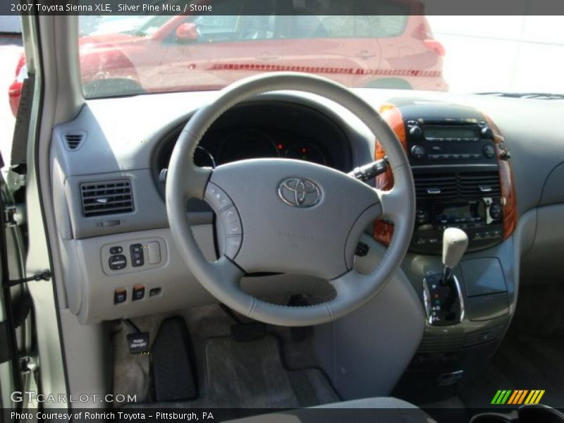 Silver Pine Mica / Stone 2007 Toyota Sienna XLE