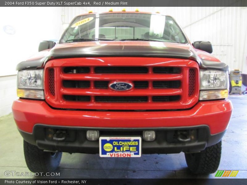 Red / Medium Flint 2004 Ford F350 Super Duty XLT SuperCab 4x4