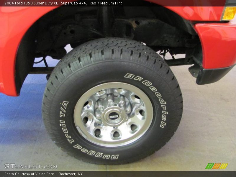 Red / Medium Flint 2004 Ford F350 Super Duty XLT SuperCab 4x4