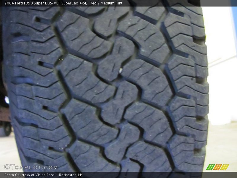 Red / Medium Flint 2004 Ford F350 Super Duty XLT SuperCab 4x4
