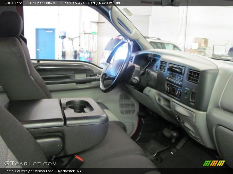 Red / Medium Flint 2004 Ford F350 Super Duty XLT SuperCab 4x4