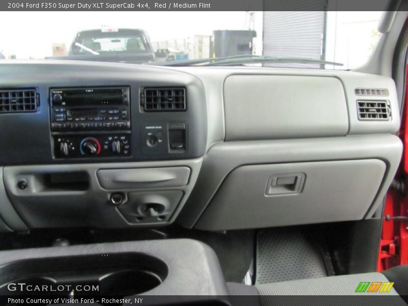 Red / Medium Flint 2004 Ford F350 Super Duty XLT SuperCab 4x4